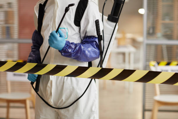 Professional Sewage Cleanup technician working in Yakima, WA